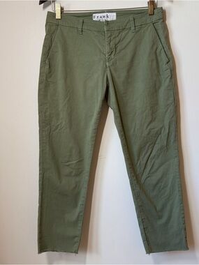 Frank and Eileen Wicklow cotton straight leg pants green Size 4